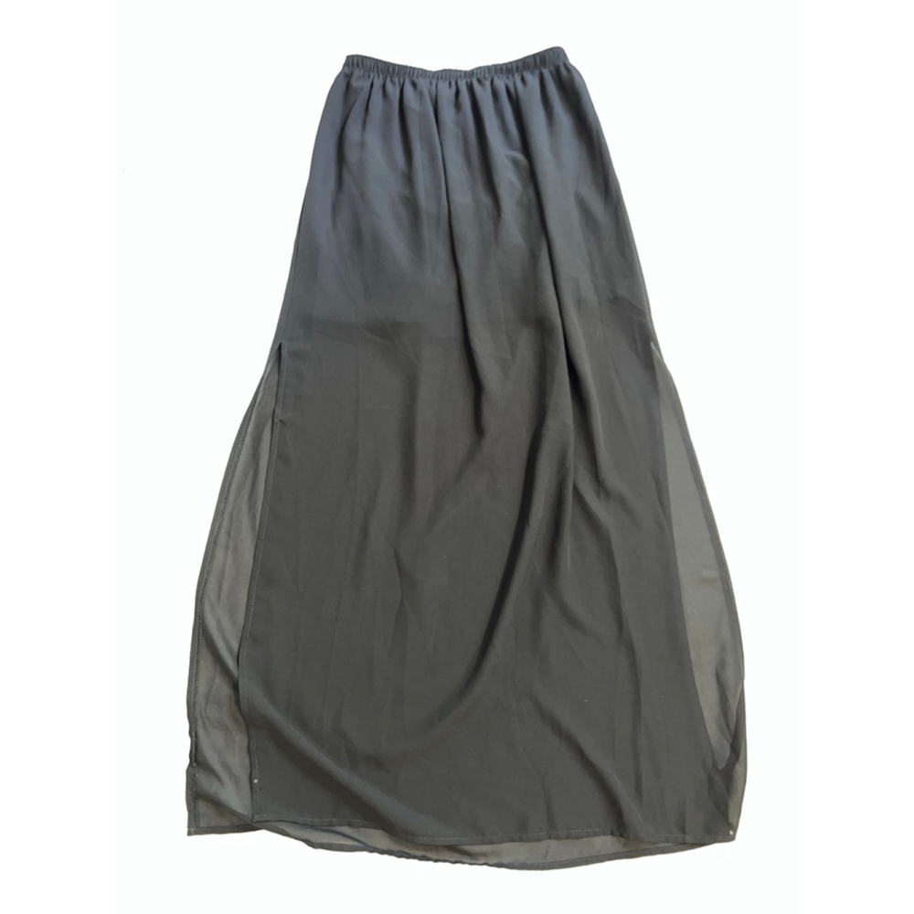 Women's FOREVER 21 Black Maxi Skirt Juniors S